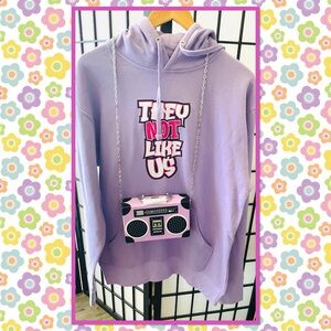Purple Graphic Hoodie